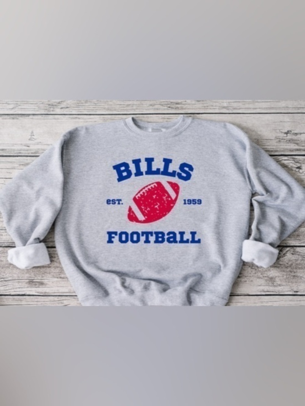 Bills Retro Football Crewneck